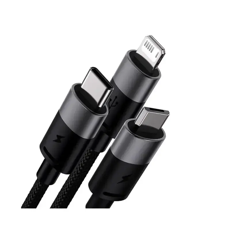 کابل شارژ 3 در 1 باسئوس مدل StarSpeed Series طول 1.2 متر 3.5 آمپر